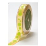 May Arts 5/8" SATIN BUBBLE DOT Ribbon 1 yard - Image 3