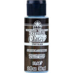 Plaid FolkArt Extreme Glitter BLACK Acrylic Paint 2oz