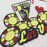 LAS VEGAS CARDS CHIPS Poker LasVegas Laser Cut Diecut LV - Image 3