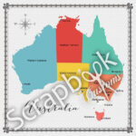AUSTRALIA MEMORIES 12"X12" Scrapbook Customs Paper