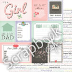 BABY GIRL MONTHS 12"X12" Scrapbook Customs Paper - Image 13