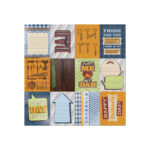 Paper House DAD TAGS 12"X12" Scrapbook Sheet