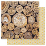Bella! Get Hitched RUSTIC 12x12 Scrapbook Paper