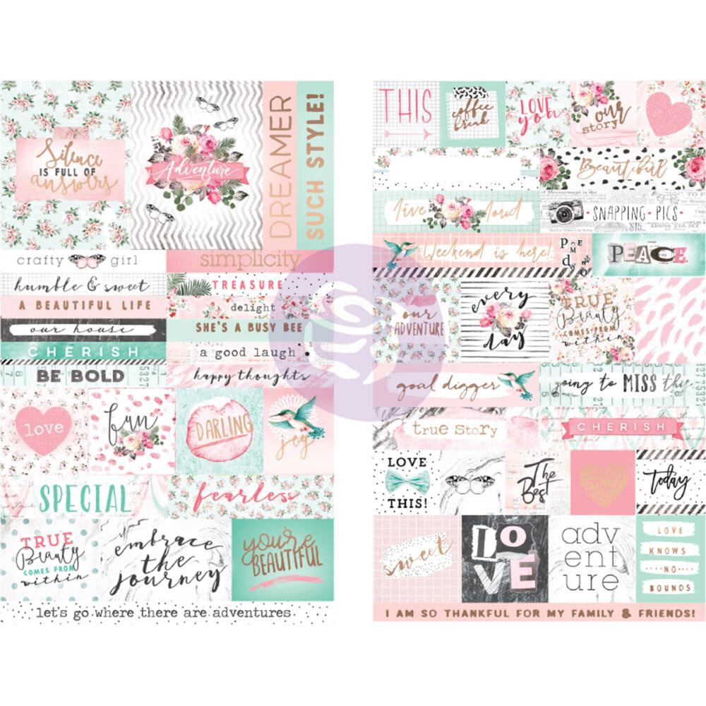 image_38629ea1-f0bc-43cd-8194-a1186cdd5c01.jpg Prima HAVANA Scrapbooking Stickers 55pc - Image 1