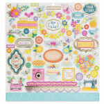 Paige Evans SPLENDID CHIPBOARD 12"X12" Scrapbook Stickers - Image 5