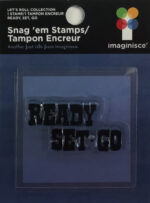 Imaginisce Snag 'em READY, SET, GO Clear Acrylic Stamps