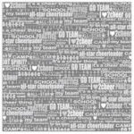 Creative Imaginations CHEER PHRASE 12"X12" Paper
