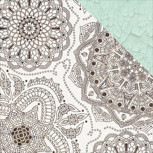 image_3b243b8e-34b0-4a8a-b8cb-3e680637c6fb.jpg Kaisercraft Ubud Dreams KARTIKA 12"X12" Scrapbook Paper - Image 1