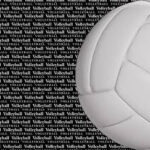 VOLLEYBALL Scrapbook Customs GO BIG LEFT 12"X12" Cardstock Paper Sheet