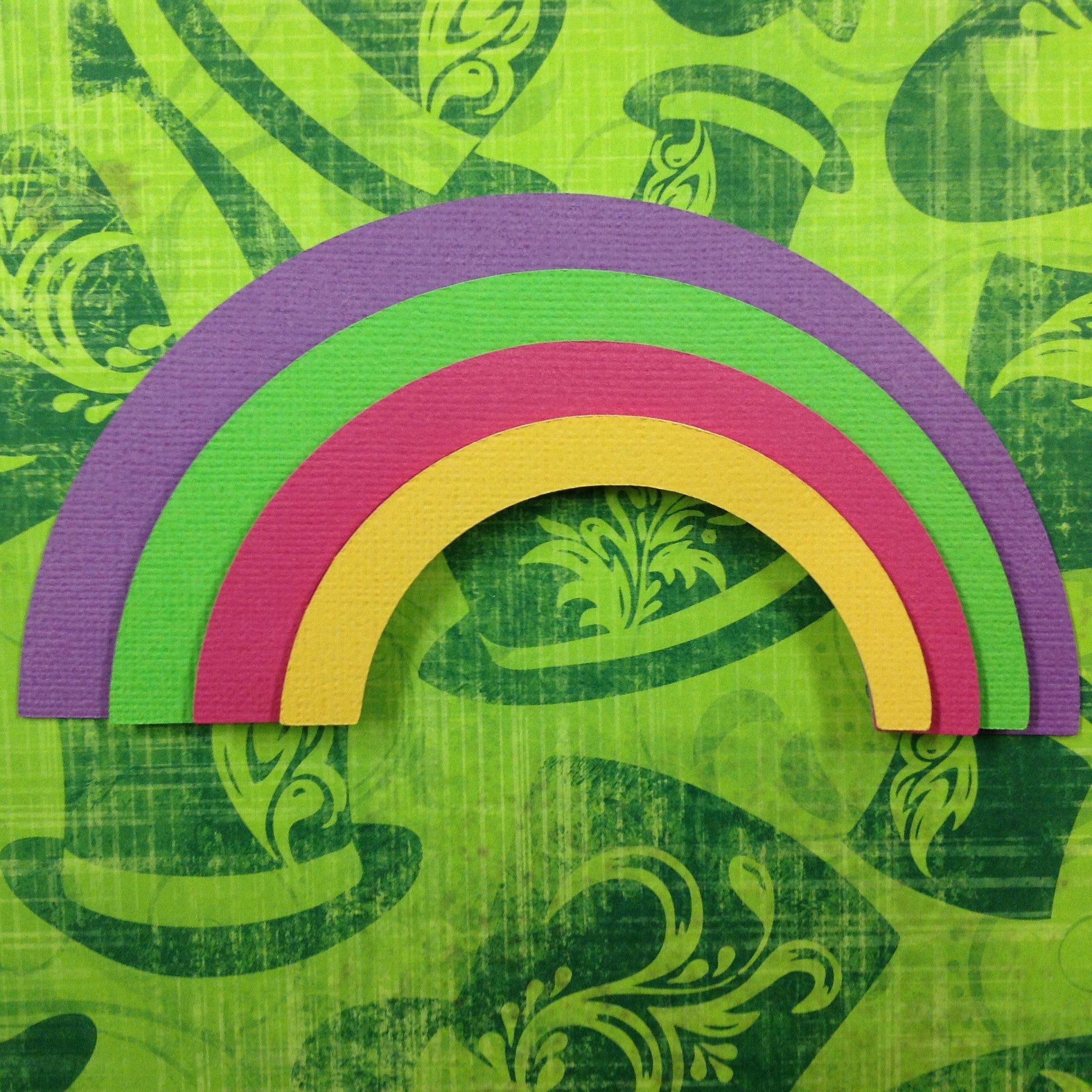 image_3b5f0c7d-a1e1-4e72-9bb2-7f54731b4ced.jpeg St. Patricks Day 3D RAINBOW Diecuts - Image 1