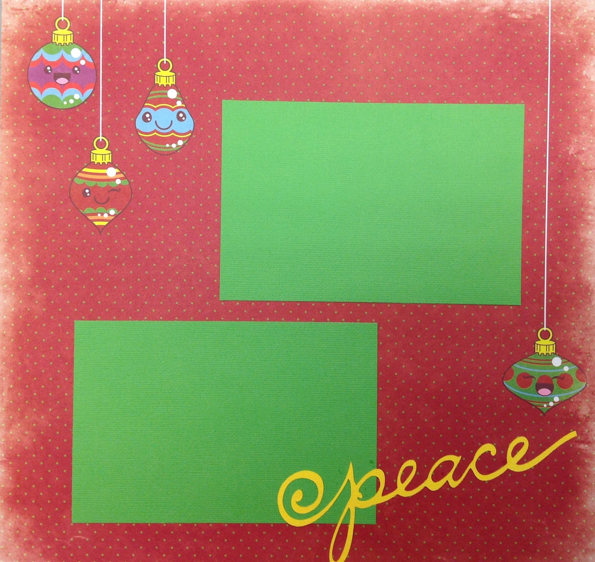 image_3c2f5c23-4864-4fa0-8cb7-624194d63a40.jpeg Premade Scrapbook Page (1) 12"x12" PEACE - Image 1
