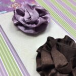 Ruby Rock It Le Jardin FLORALS Satin Brown and Purple