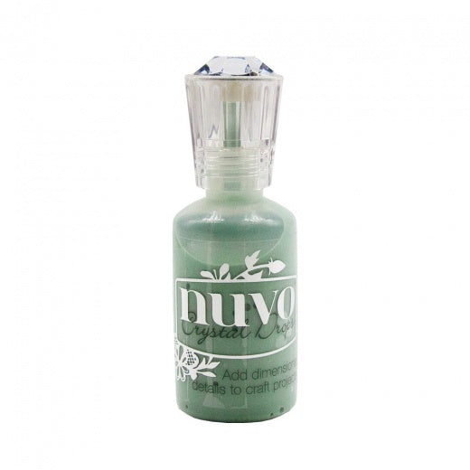 image_3cfa6dd5-d5aa-43ac-a9c9-1726571d44e9.jpg Nuvo Crystal Drops EUCALYPTUS LEAF 3D Gloss Enamel Dots 1oz - Image 1