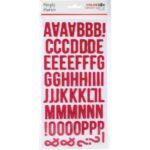 Simple Stories COLOR VIBE RED Foam Alpha Letter Stickers