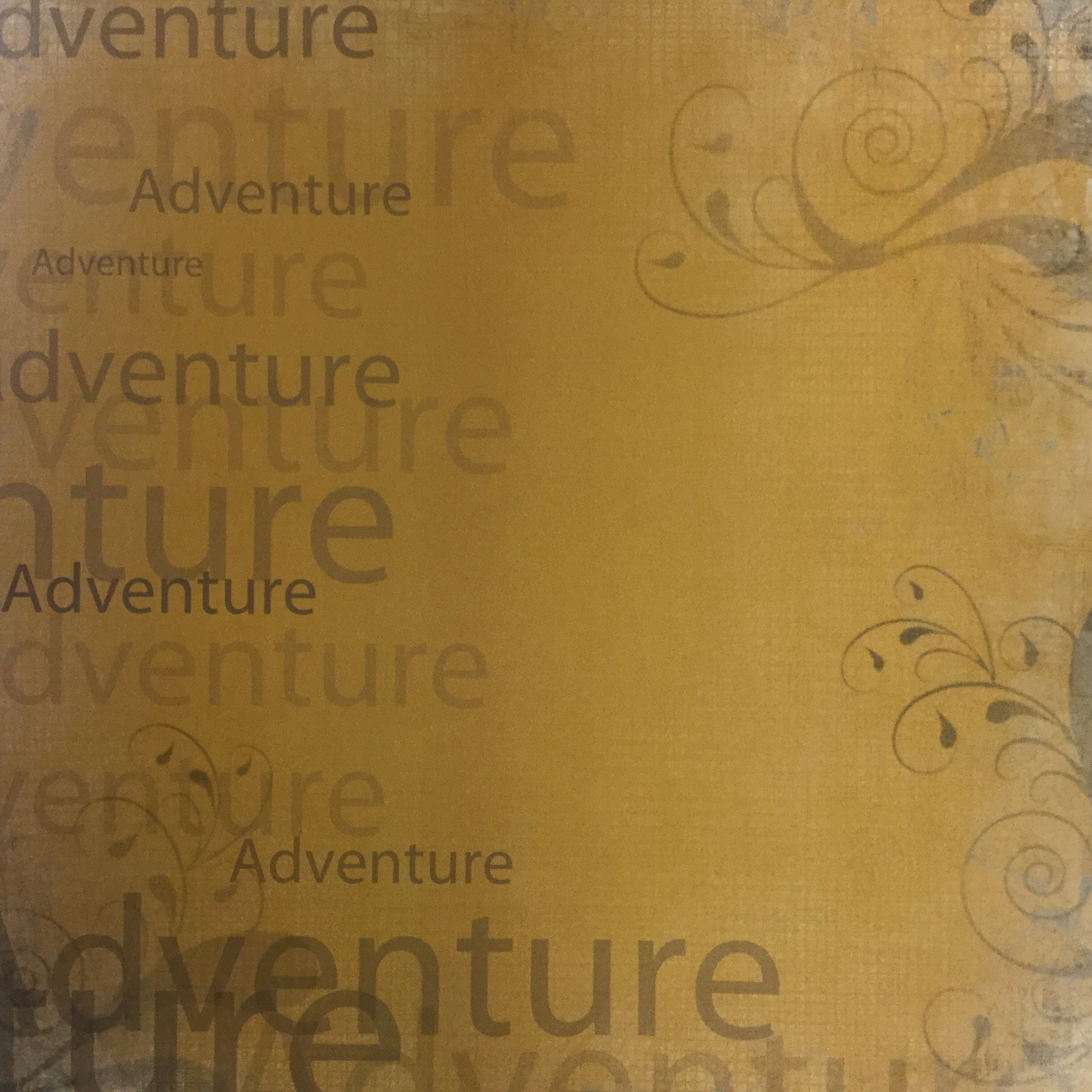 image_3dbb4272-047b-4940-8747-6b70fd1c5547.jpg ADVENTURE School Grunge Orange 12"X12" Custom Travel Paper Sheet LV - Image 1