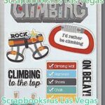 Rock Wall Climbing Stickers  6"X12" Scrapbook Customs