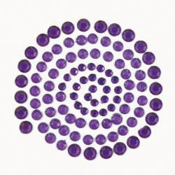 image_3e9aa6de-8856-4876-b0f7-c1f017b231ba.jpeg Kaisercraft PURPLE RHINESTONES Self Adhesive 100 pieces - Image 1