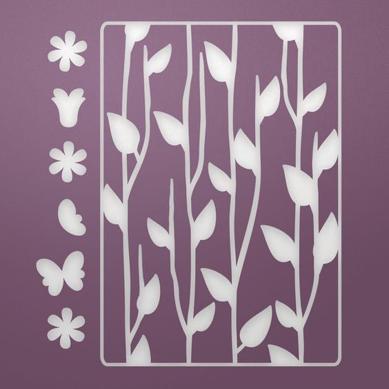 image_3ec2f7a6-01a4-48bc-9db9-b2221b5c77d4.jpg Ultimate Crafts FLORAL SILHOUETTES DIE - Image 1
