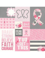 Simple Stories HOPE Scrapbook Paper Kit Breast Cancer - Image 3