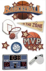 Paper House SPORTS 3D Scrapbook Stickers 4.5"x 7" - Image 3