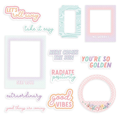 image_3f190a30-089d-4755-bdfb-3ddf276f263d.jpg P13 HAVE FUN Ephemera FRAMES AND WORDS 12pc - Image 1