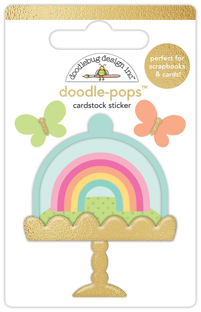 image_3fcdab81-b47c-41eb-96f5-b293f00d06ca.jpg Doodlebug A BIT OF HAPINESS Doodle-Pops 3D Stickers - Image 1
