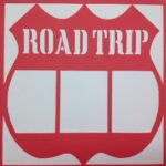 Page Frame ROAD TRIP RED Travel 12"x12" Scrapbook Overlays