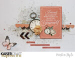 Kaisercraft Ooh La La OUI OUI 12"X12" Scrapbook Paper - Image 2