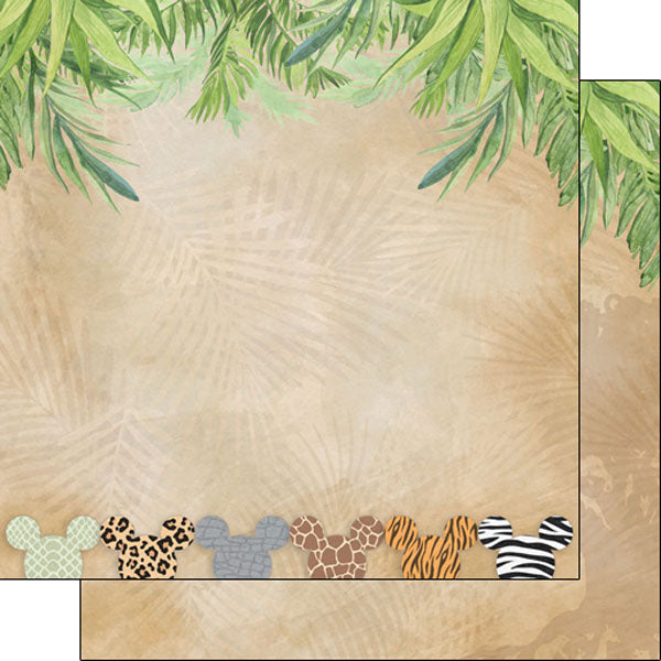 image_42115c42-cccb-4bf3-87d7-d4711576868d.jpg MAGICAL SAFARI Disney 12"X12" Scrapbook Paper - Image 1