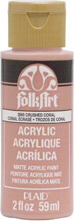 FolkArt Matte CRUSHED CORAL Premium Acrylic Paint 2oz - Image 2