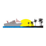 CRUISE SHIP BORDER #2 Layered Laser Cut 3"X12"