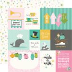 Simples Stories FANTASY AT THE PARK 12"X12" Cardstock Paper Sheet