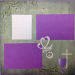 Premade Scrapbook Page (1) 12"x12" FIRST COMMUNION