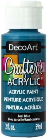 DecoArt Crafter's Acrylic TEAL BLUE Acrylic Paint 2oz