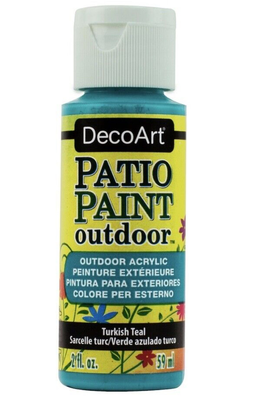 image_45a6949a-049a-4ab2-940d-f7fcfd46a05b.jpg DecoArt TURKISH TEAL Patio Paint Outdoor Acrylic Paint 2oz - Image 1