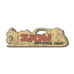 ZION NATIONAL PARK Title Laser Cuts 3"X 9" 1pc