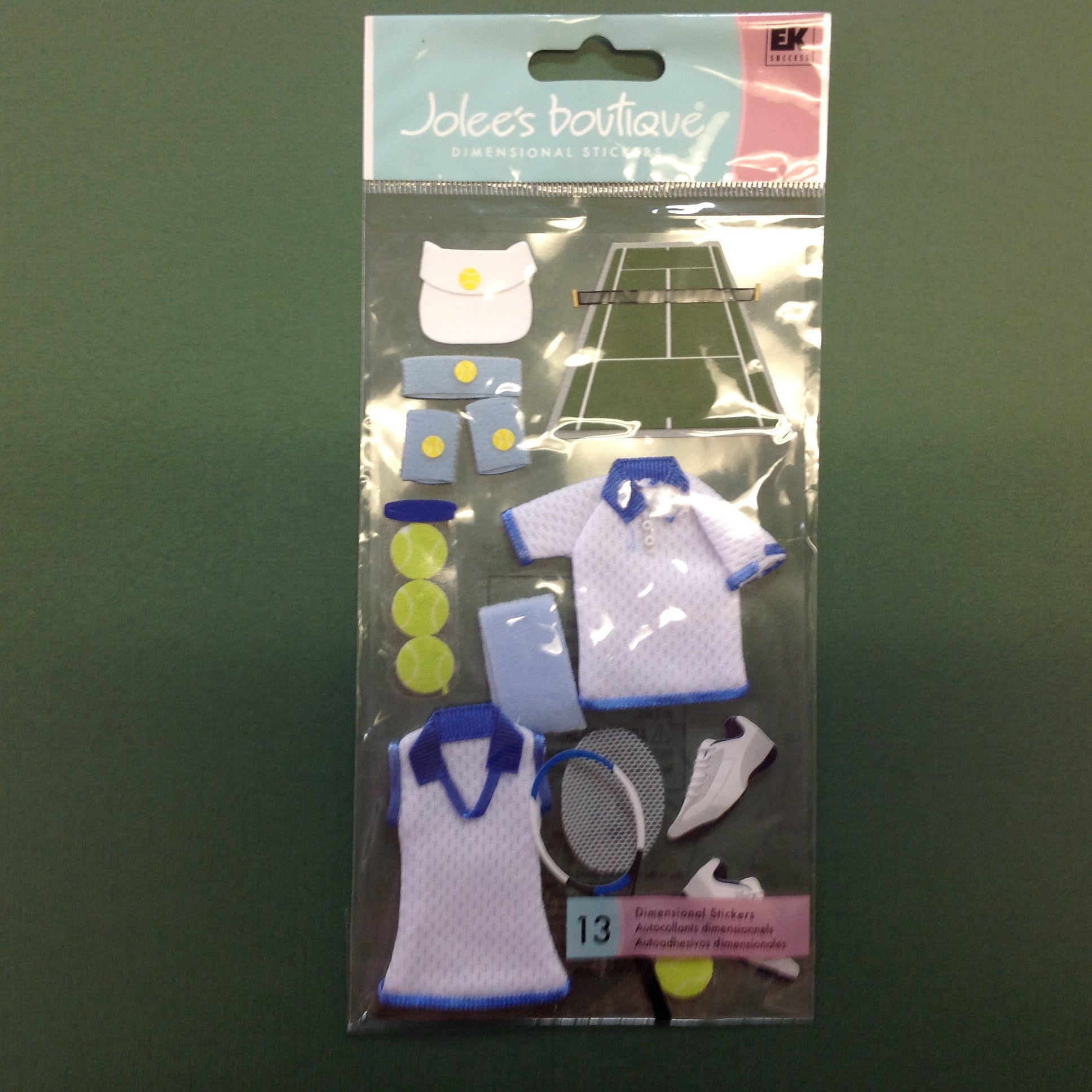image_4782026f-2a29-42db-a7c4-bca385546fd9.jpeg Tennis Ek Success Jolee's Boutique TENNIS 3D Sticker 13pc - Image 1