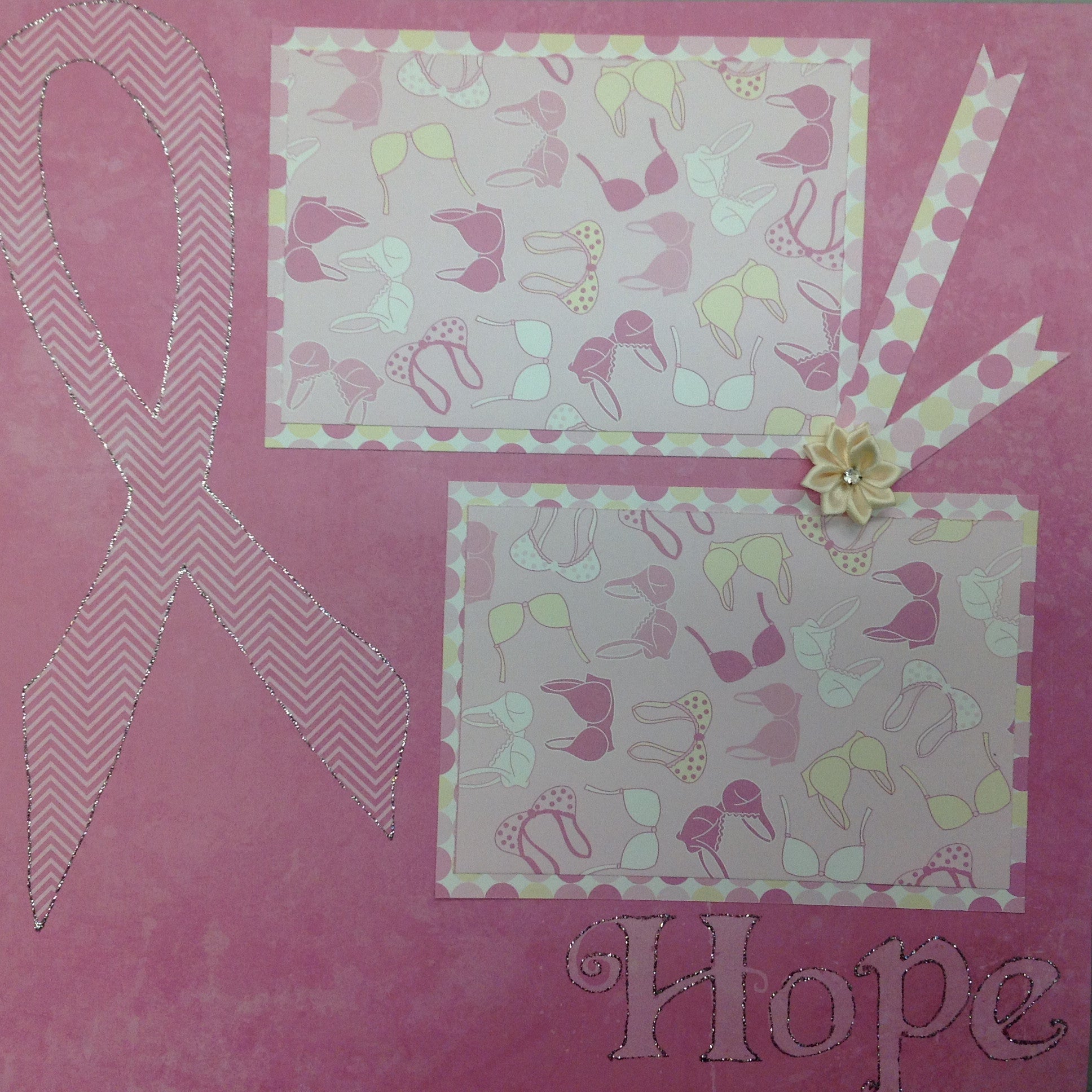 image_483e1c3a-b428-4a86-9913-d7ad653fd05a.jpeg Premade Scrapbook Page (1) 12"x12" HOPE - Image 1