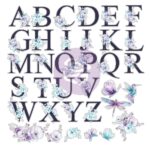 Prima Aquarelle Dreams ACETATE ALPHABET EPHEMERA 35pc - Image 3