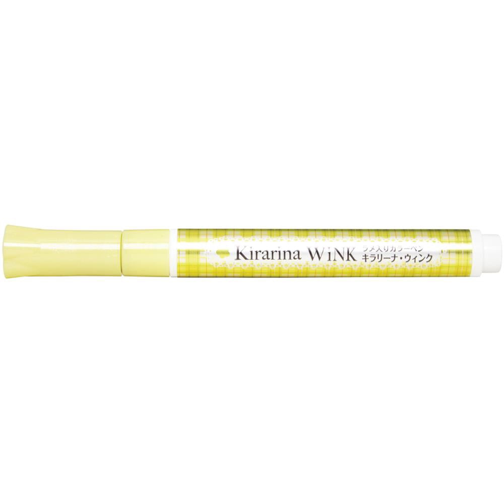 image_49292798-5351-425e-9f67-d63e01164dd5.jpg Kirarina Wink LEMON YELLOW METALLIC Marker Pens - Image 1