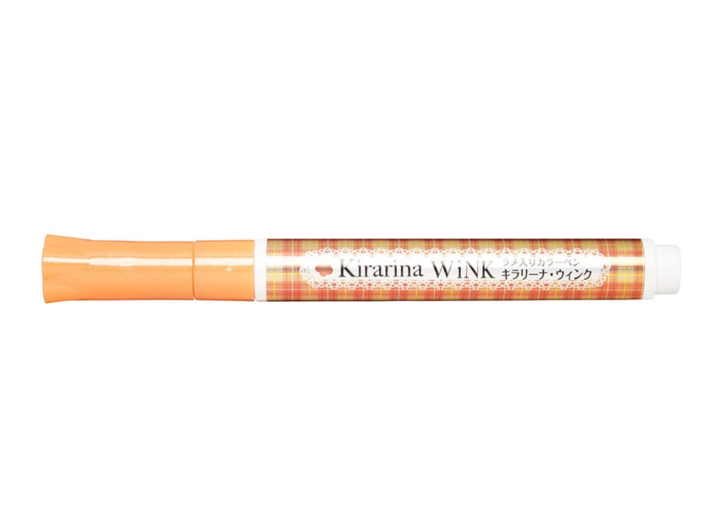 image_49bdd04d-df08-4e7c-b565-7c3027386ea0.jpg Kirarina Wink ORANGE METALLIC Marker Pens - Image 1