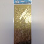 Elizabeth Craft JACKIE'S DOLLS CIRCLE GOLD Peel Off Sticker 2571