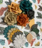 Sweet Roses 4” Leaves and Daisies VINTAGE LAKESIDE 15pc - Image 2