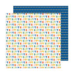 Pebbles Kid At Heart GET YOUR HAPPY ON 12"X12" Scrapbook Paper