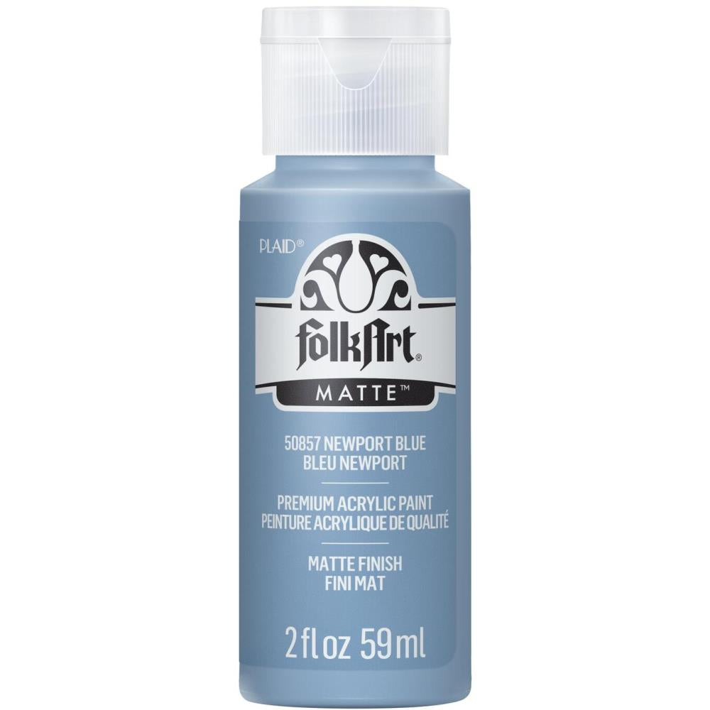 image_4b81ea9c-214d-46d4-8ccc-f8d60942b16e.jpg FolkArt Matte NEWPORT BLUE Premium Acrylic Paint 2oz - Image 1