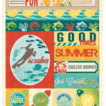 BoBunny SUNSHINE Cardstock Stickers 19pc