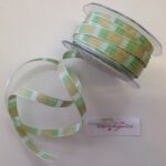May Arts 3/8" GLITTERED SQUARES Ribbon Trim 1 yard yd - Image 3