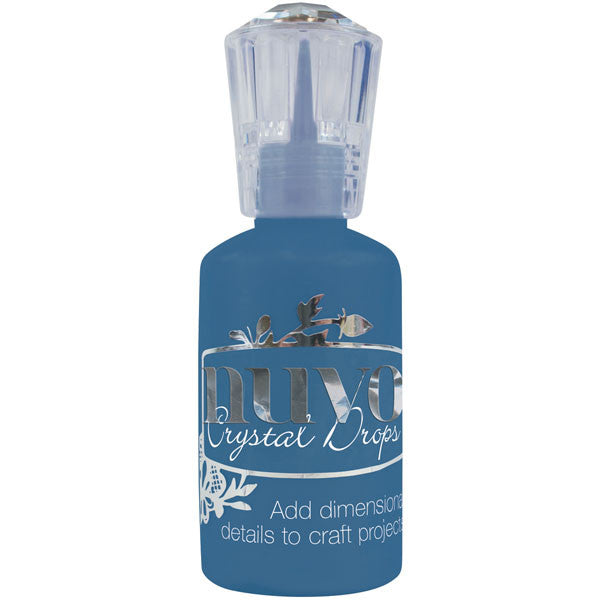 image_4d787e53-8107-4de0-b101-0a2bb5413e76.jpeg Nuvo Crystal Drops MIDNIGHT BLUE 3D Gloss Enamel Dots Beads 1oz - Image 1