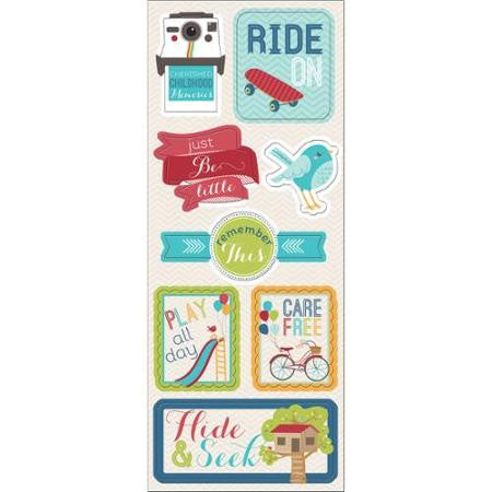 image_4e981b22-bff0-4d7d-9d1b-df8fe2e38ec3.jpeg Imaginisce RIDE ON Chipboard Stickers 8pc - Image 1