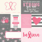 Simple Stories HOPE Scrapbook Paper Kit Breast Cancer - Image 5